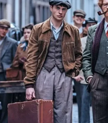 Connor Finch Bookish S01 Brown Cotton Jacket