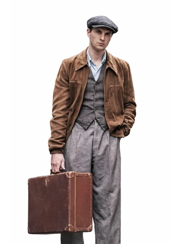 Connor Finch Bookish S01 Brown Cotton Jacket