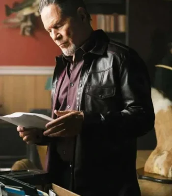 Connor McGrath Blue Ridge The Series Black Leather Jacket
