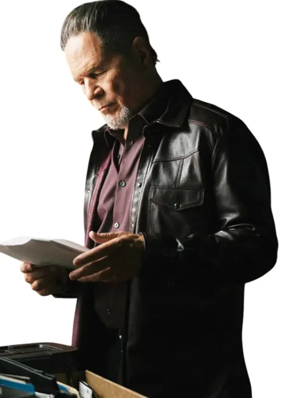 Connor McGrath Blue Ridge The Series Black Leather Jacket