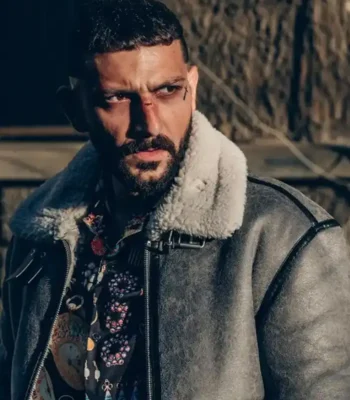 Cosmin Teodor Pana Subteran Grey Leather Jacket