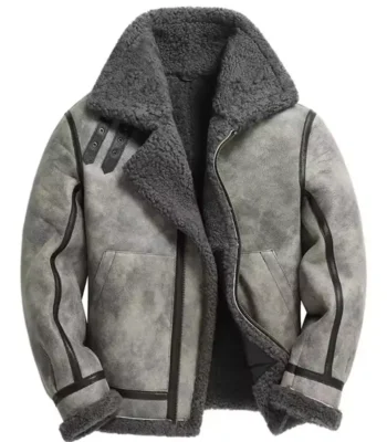 Cosmin Teodor Pana Subteran Grey Leather Jacket