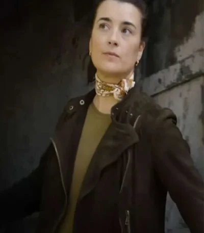 Cote de Pablo NCIS Tony & Ziva Green Suede Jacket