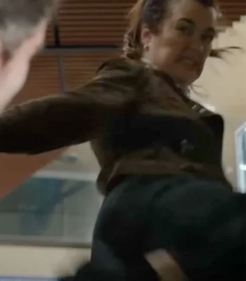 Cote de Pablo NCIS Tony & Ziva Green Suede Jacket