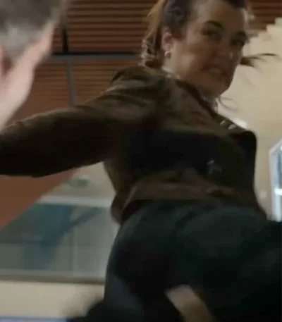 Cote de Pablo NCIS Tony & Ziva Green Suede Jacket