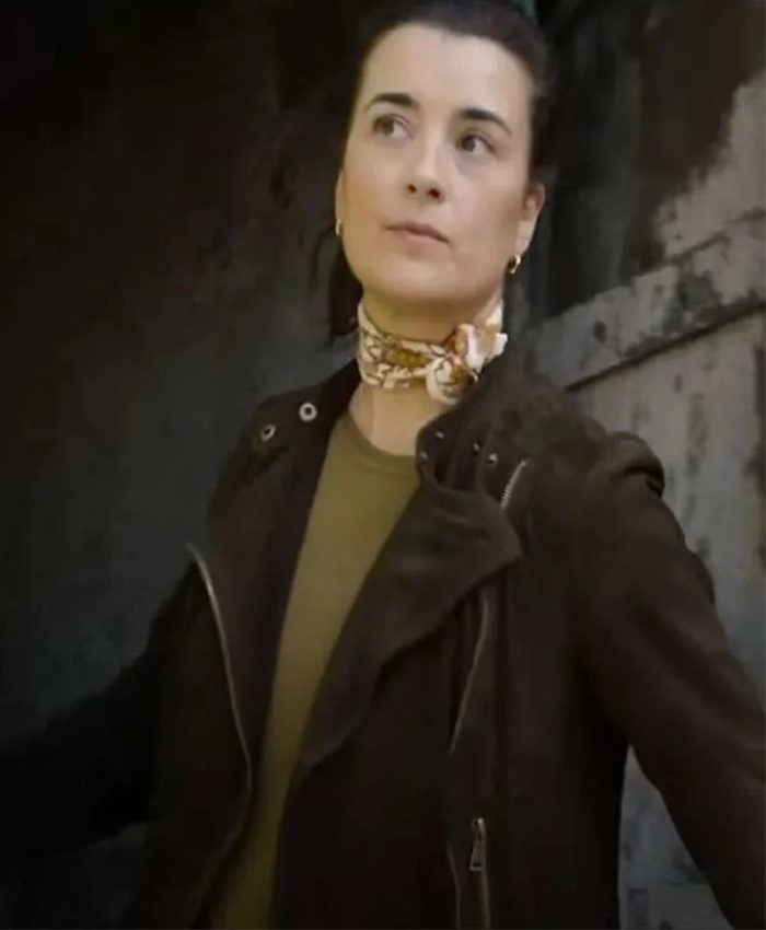 Cote de Pablo NCIS Tony & Ziva Green Suede Jacket Cote de Pablo NCIS Tony & Ziva Green Suede Jacket