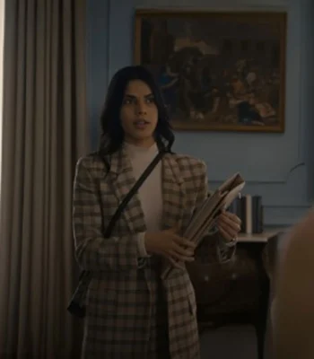 Cruel Intentions Sara Silva Checkered Plaid Coat