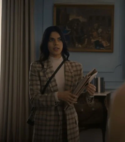 Cruel Intentions Sara Silva Checkered Plaid Coat