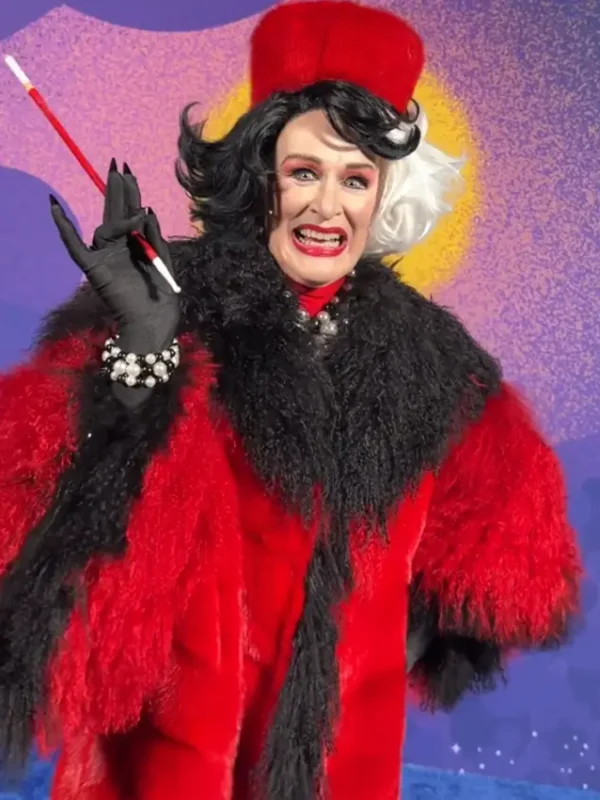 Cruella Deville D23 Expo Red And Black Fur Coat
