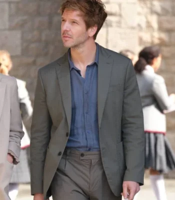 Damien Molony Bergerac S01 Green Blazer
