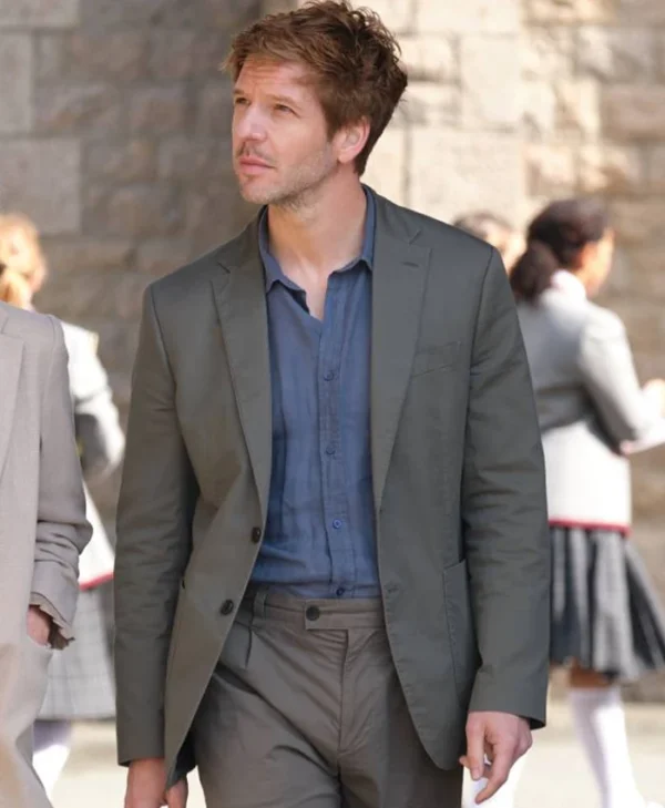 Damien Molony Bergerac S01 Green Blazer Damien Molony Bergerac S01 Green Blazer