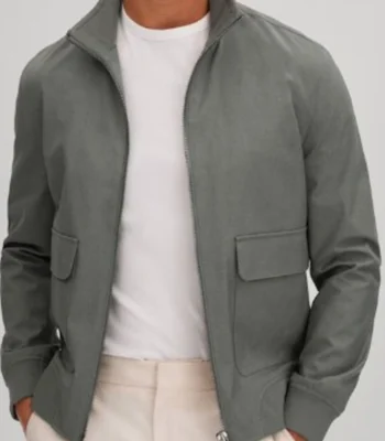 Daniel Sunjata High Potential Grey Bomber Jacket