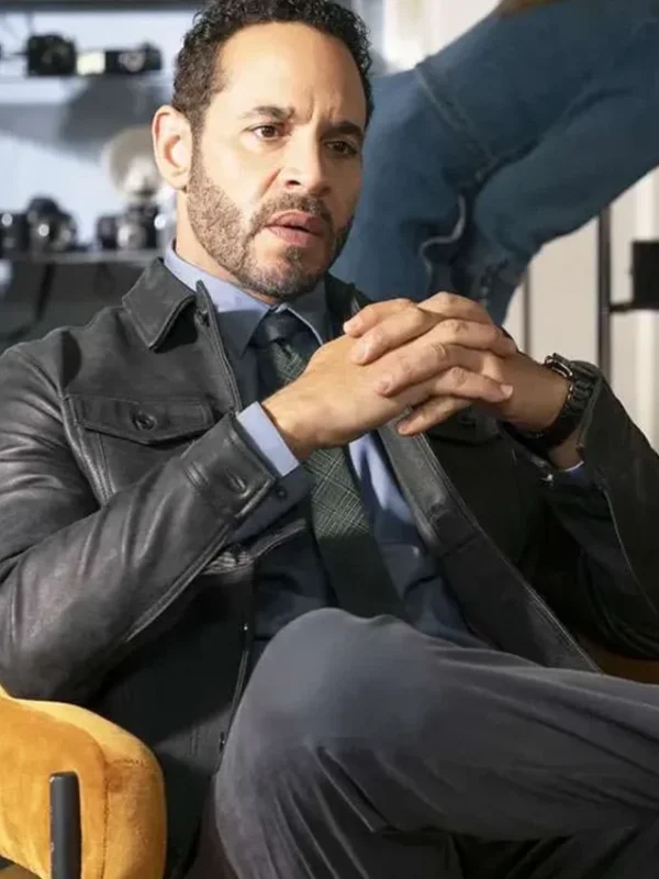 Daniel Sunjata High Potential S02 Leather Jacket