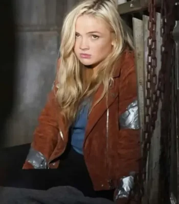 Big Sky Danielle Sullivan Suede Biker Jacket