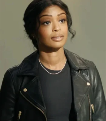 Daphne High Potential Black Leather Jacket