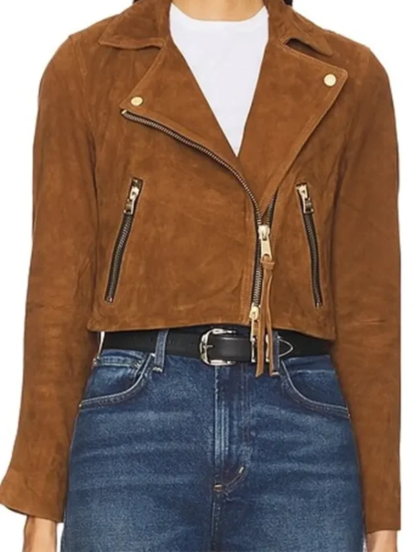 Daphne High Potential Brown Suede Jacket