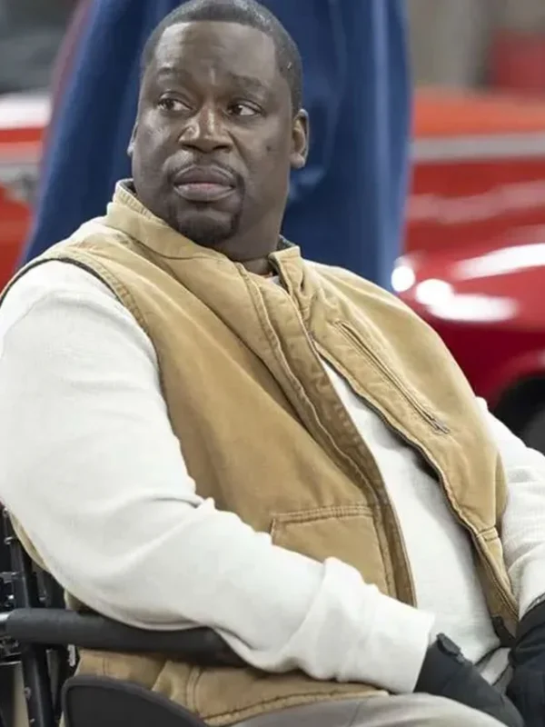 Daryl Mitchell Shifting Gears S01 Brown Vest