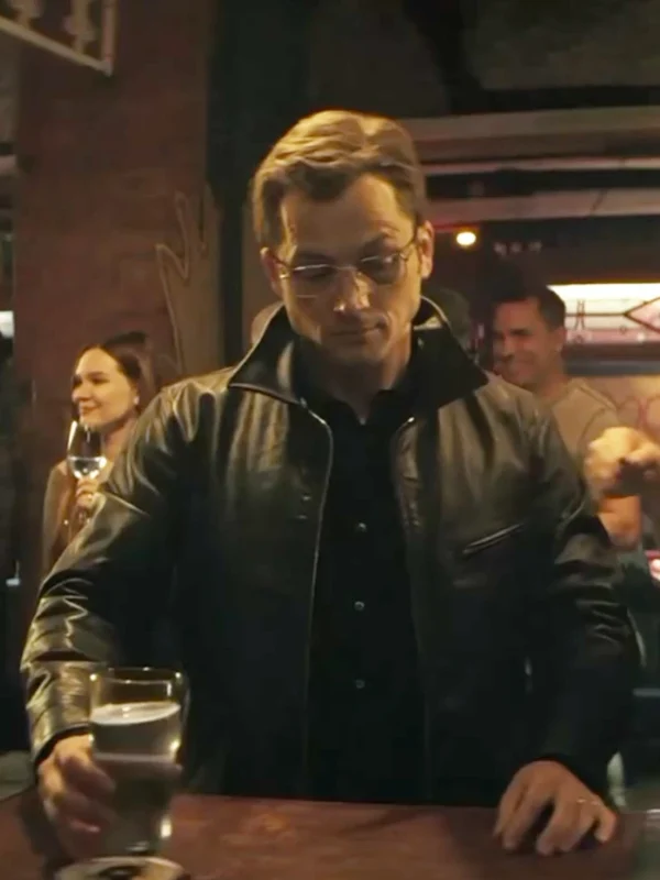 Dave Gudsen Smoke S01 Black Leather Jacket