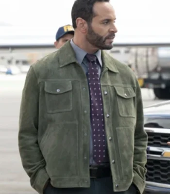 Detective Karadec High Potential Suede Trucker Jacket