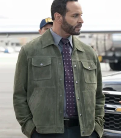Detective Karadec High Potential Suede Trucker Jacket