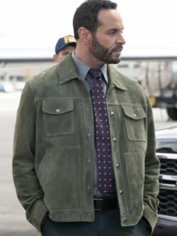 Detective Karadec High Potential Suede Trucker Jacket