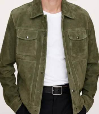 Detective Karadec High Potential Suede Trucker Jacket