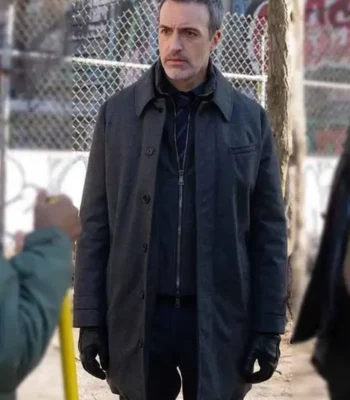 Law and Order S25 Vincent Riley Grey Wool Coat