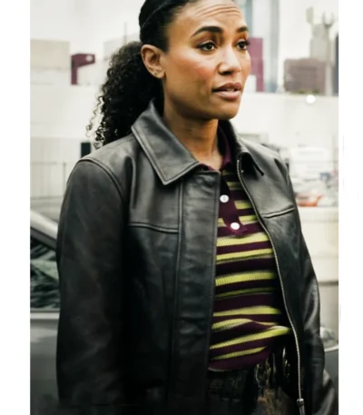 Devin Gamble SWAT S08 Black Leather Jacket