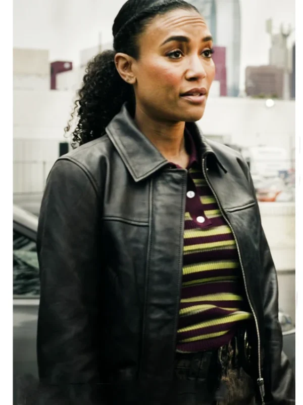 Devin Gamble SWAT S08 Black Leather Jacket