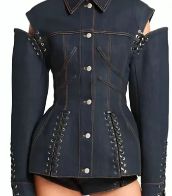 Dolores Catania The Traitors S03 Lace Up Cut Out Jacket