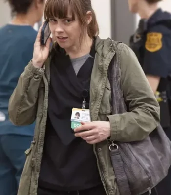 Dr. Cassie McKay The Pitt S01 Green Jacket