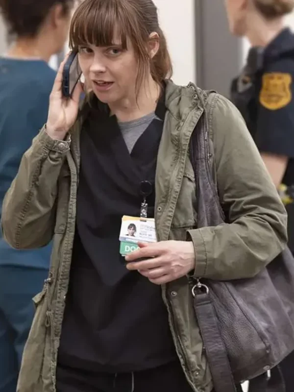 Dr. Cassie McKay The Pitt S01 Green Jacket