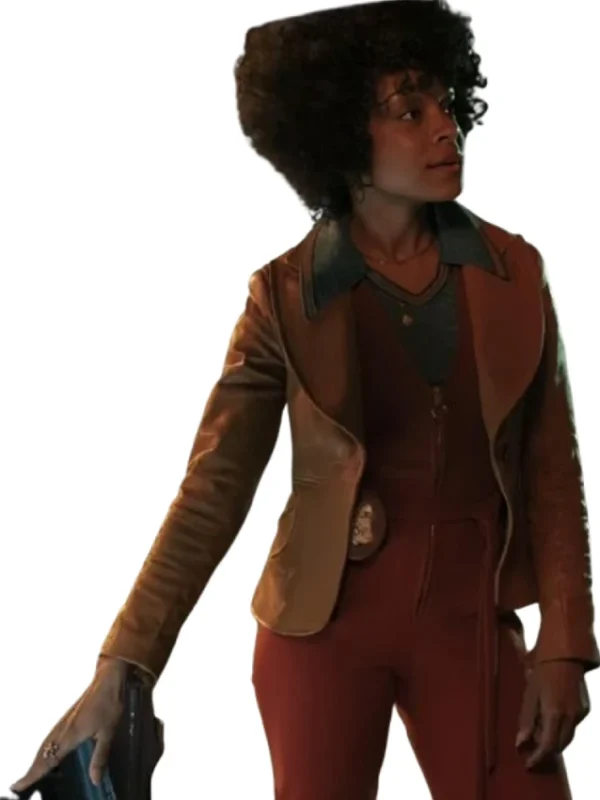 Duster Nina Brown Leather Jacket