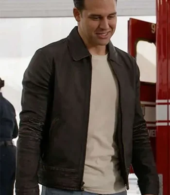 Eddie Diaz 9-1-1 S08 Black Leather Jacket