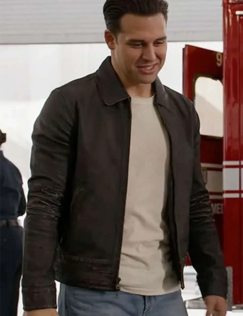 Eddie Diaz 9-1-1 S08 Black Leather Jacket Eddie Diaz 9-1-1 S08 Black Leather Jacket