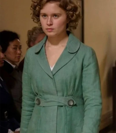 Eilidh Fisher Dope Girls Green Coat