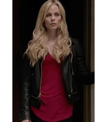 Elena Michaels Bitten Black Leather Jacket