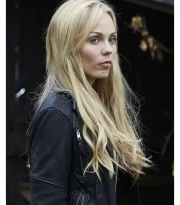 Elena Michaels Bitten Black Leather Jacket