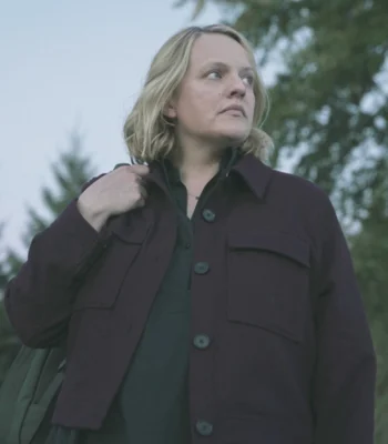 Elisabeth Moss The Handmaid’s Tale S06 Purple Jacket