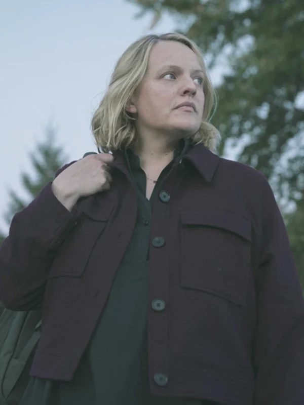 Elisabeth Moss The Handmaid’s Tale S06 Purple Jacket