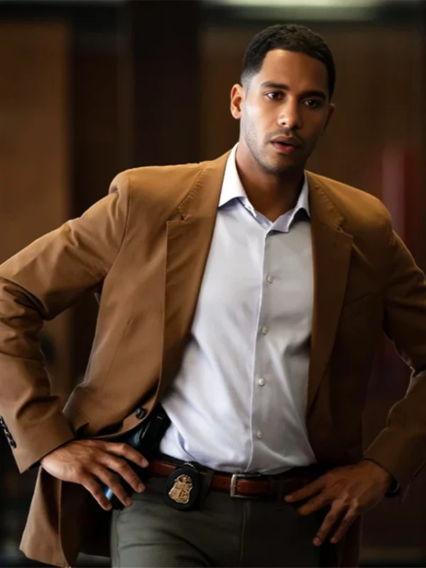 Elliot Knight Countdown S01 Brown Blazer