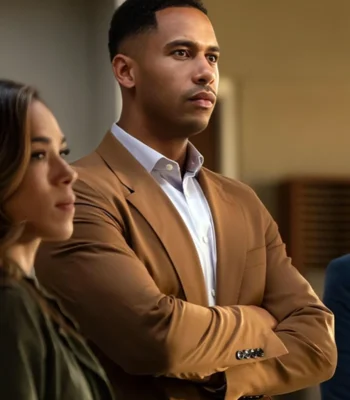 Elliot Knight Countdown S01 Brown Blazer