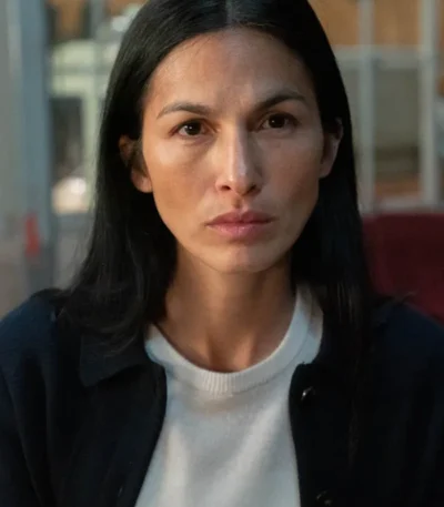 Elodie Yung The Cleaning Lady S04 Black Puffer Jacket