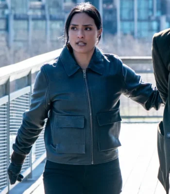 Emily Alabi FBI S07 Black Leather Jacket