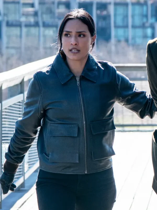 Emily Alabi FBI S07 Black Leather Jacket