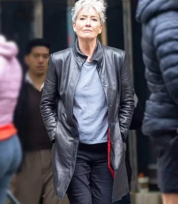 Emma Thompson Down Cemetery Road Black Coat