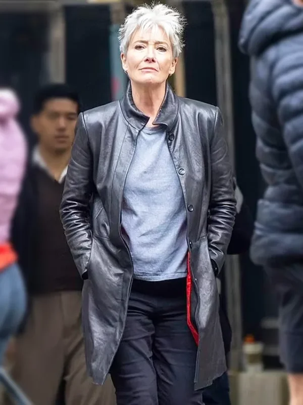 Emma Thompson Down Cemetery Road Black Coat