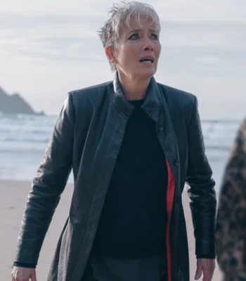 Emma Thompson Down Cemetery Road Black Coat