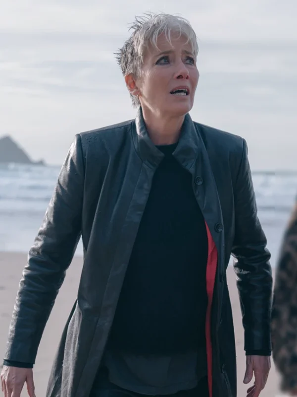 Emma Thompson Down Cemetery Road Black Coat