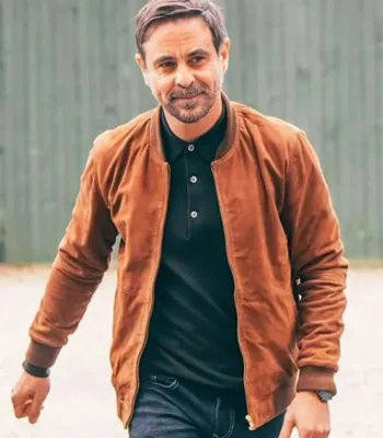 Emun Elliott The Guest S01 Suede Bomber Jacket